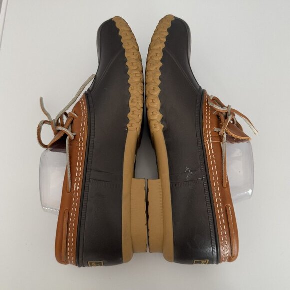 Women's L.L.Bean Rubber Moc Boots Size 10 M Tan Brown - Picture 4 of 10